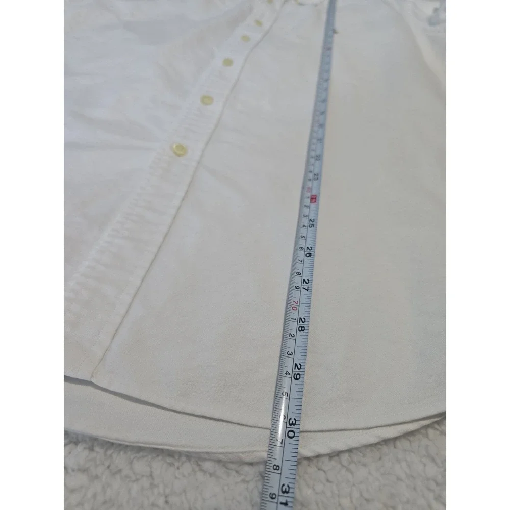 Polo Ralph Lauren Shirt Mens XL White Flesh Pony Button Up Down Long Sleeve